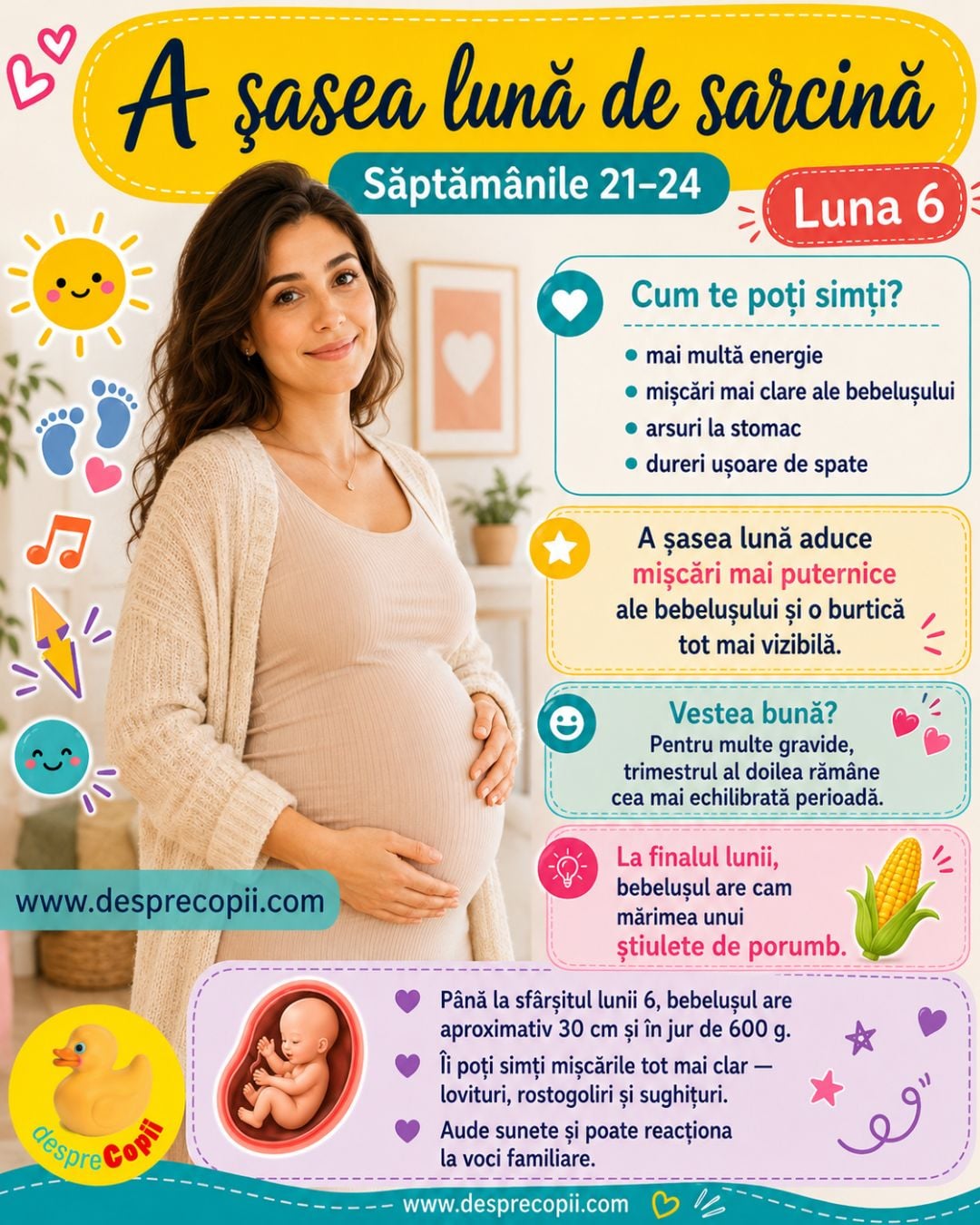 luna sase de sarcina